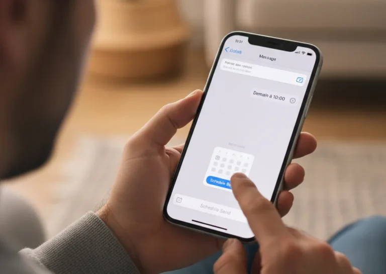 comment programmer un message sur iPhone