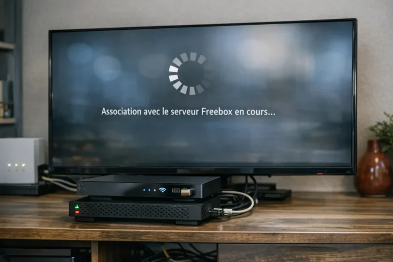 association avec le serveur freebox en cours